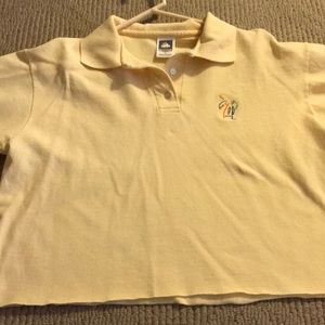 trendy yellow collared shirt